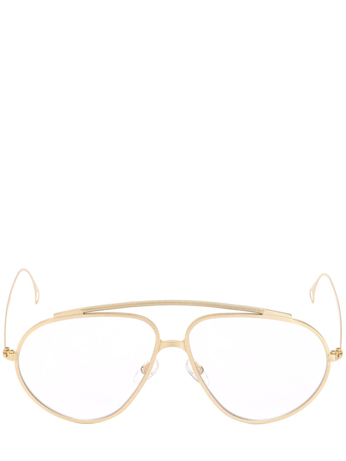 Saturnino Eyewear Justice 2b Metal Frame Glasses In Gold