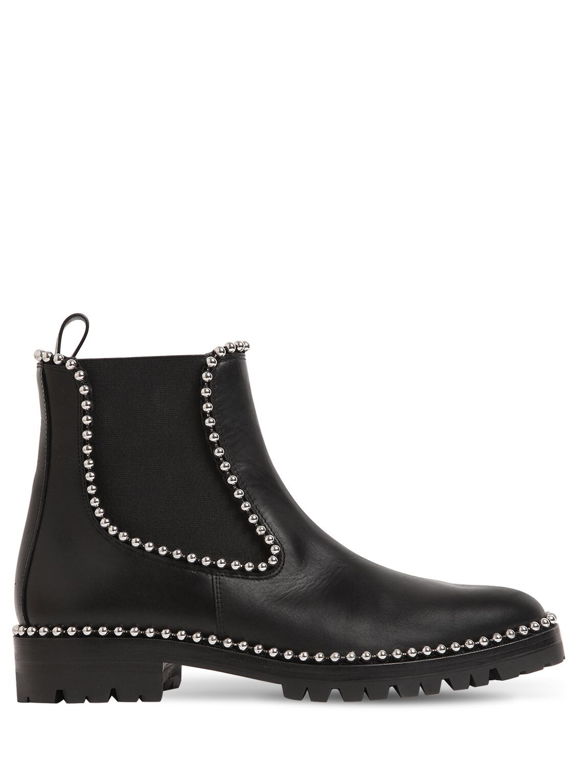 ALEXANDER WANG 35MM SPENCER STUDDED CHELSEA BOOTS,68IVMT002-MDAX0