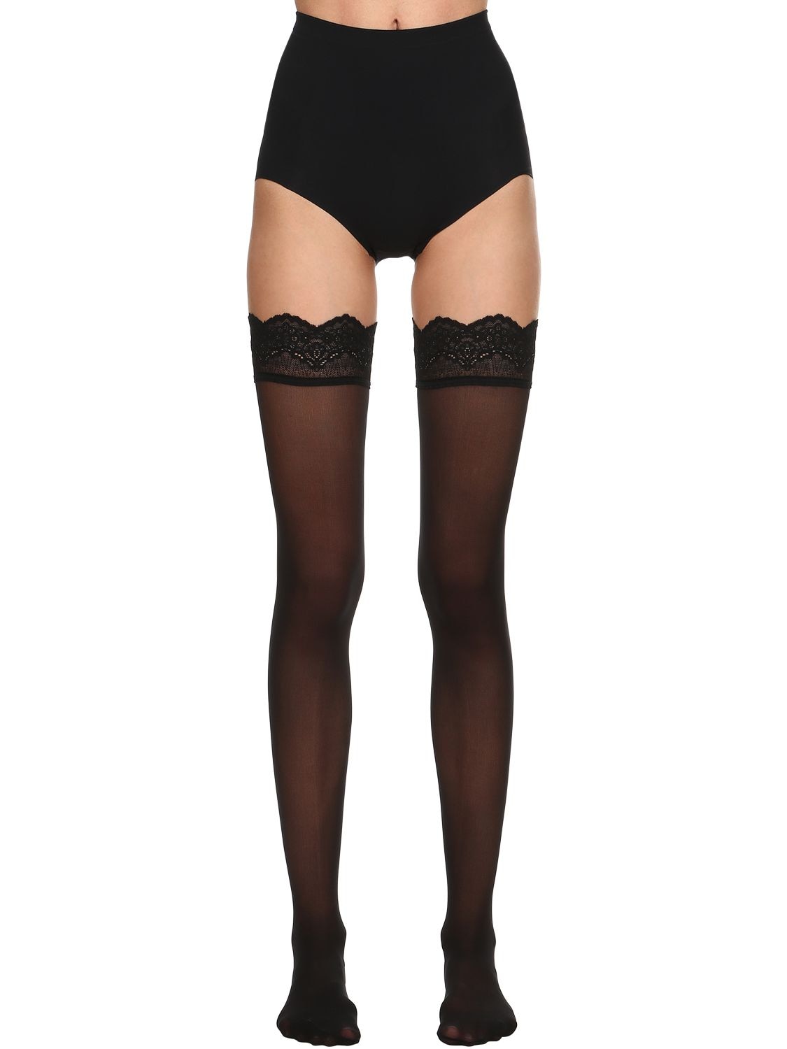 WOLFORD VELVET LIGHT 40 STAY-UP THIGH HIGHS,68IVOP018-NZAWNQ2