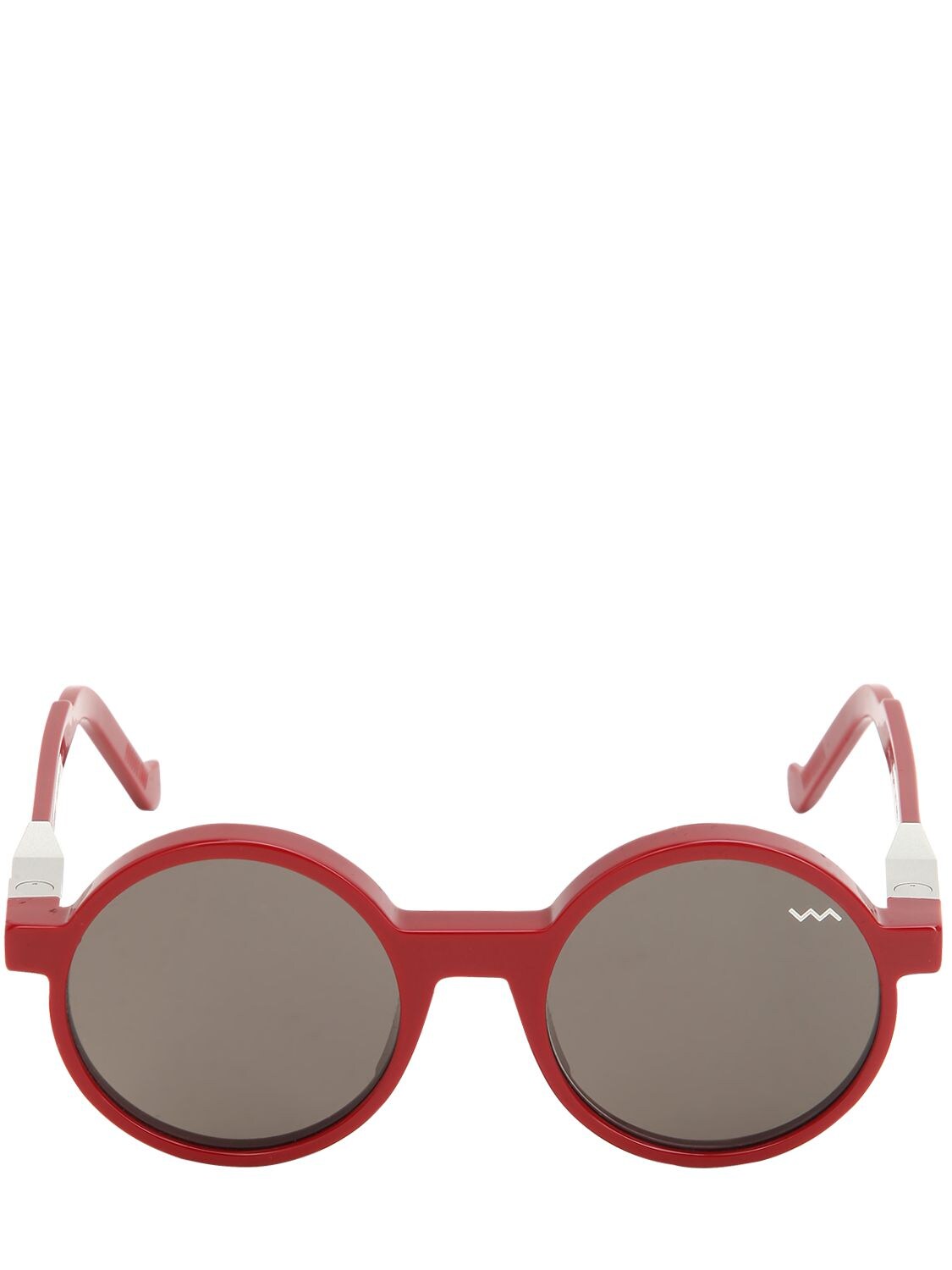 Vava Iconic Round Acetate Sunglasses In Red