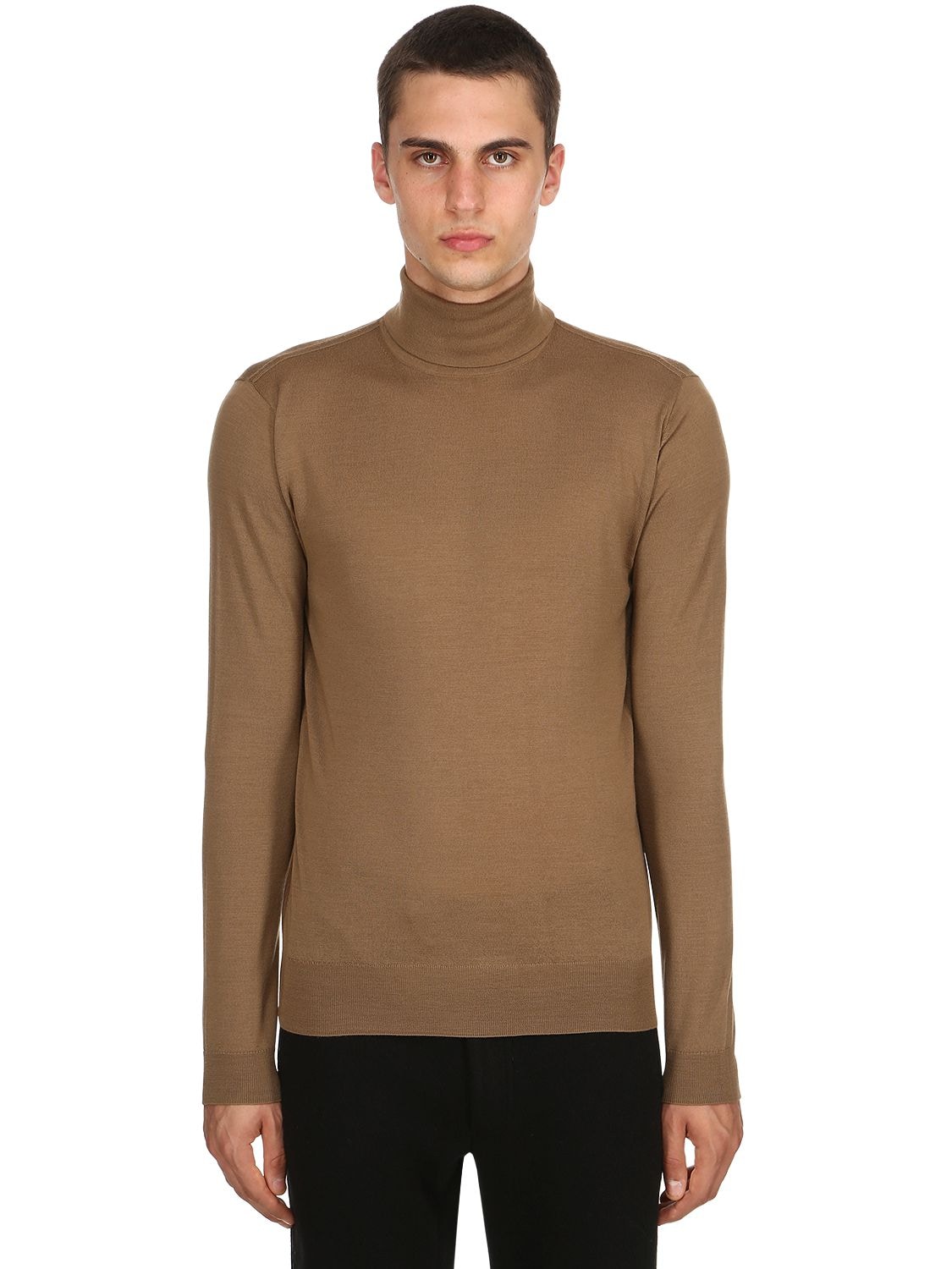 Falke Extra Fine Turtleneck Sweater In Brown