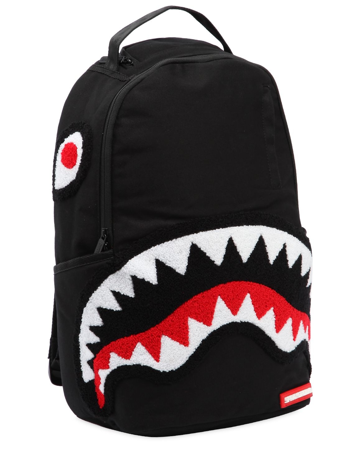 Sprayground Ghost Shark Patches Canvas Backpack In Multicolor