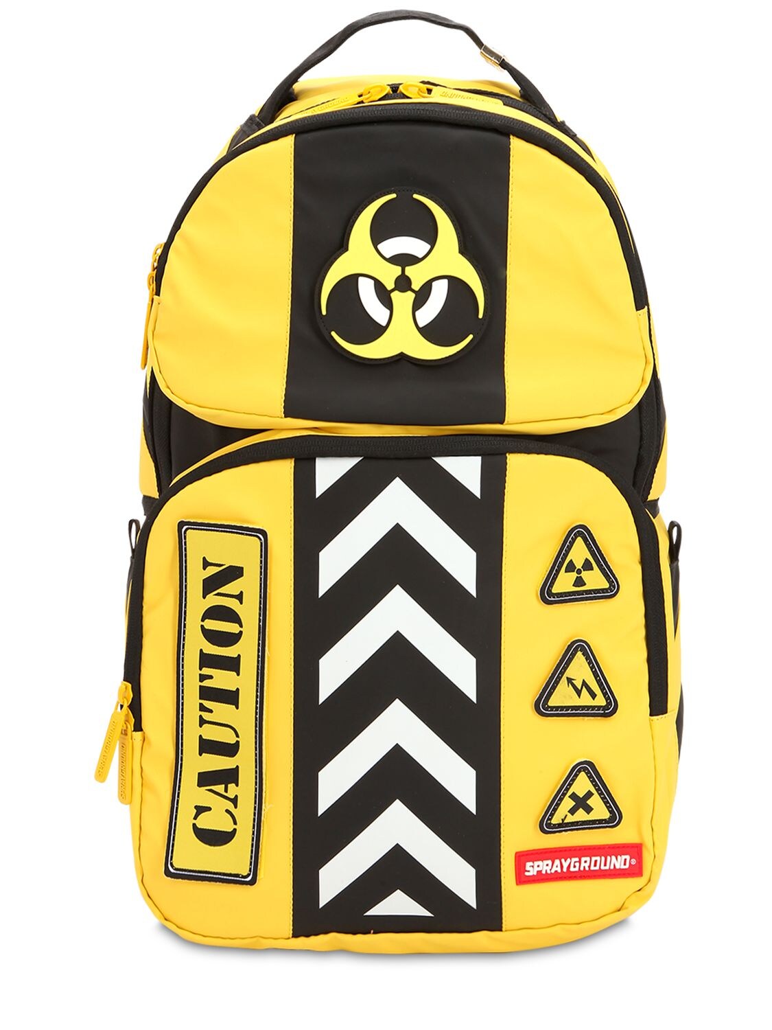 Sprayground Biohazard Trooper Backpack In Yellow