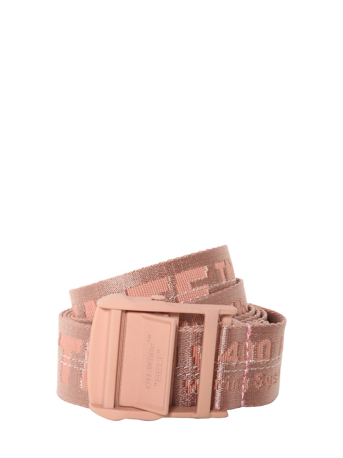 Off-white 35mm Nylon Industrial Belt In Salmon Pink