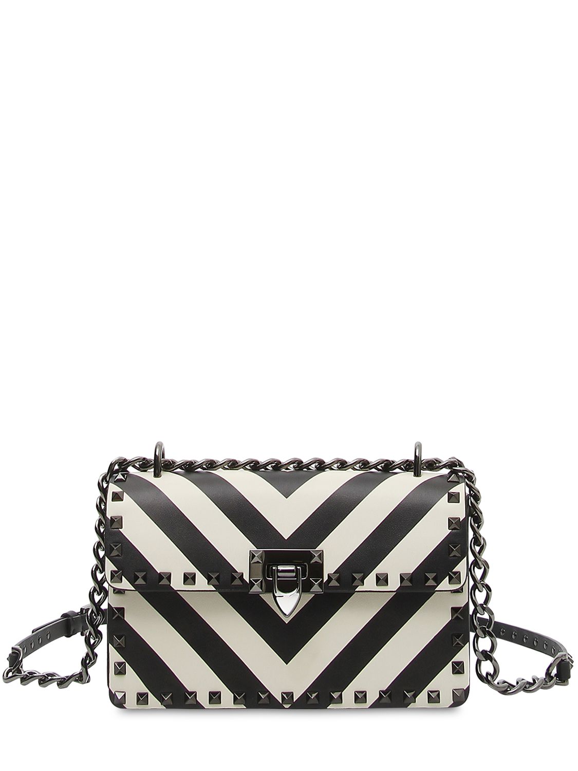 ROCKSTUD レザーショルダーバッグ