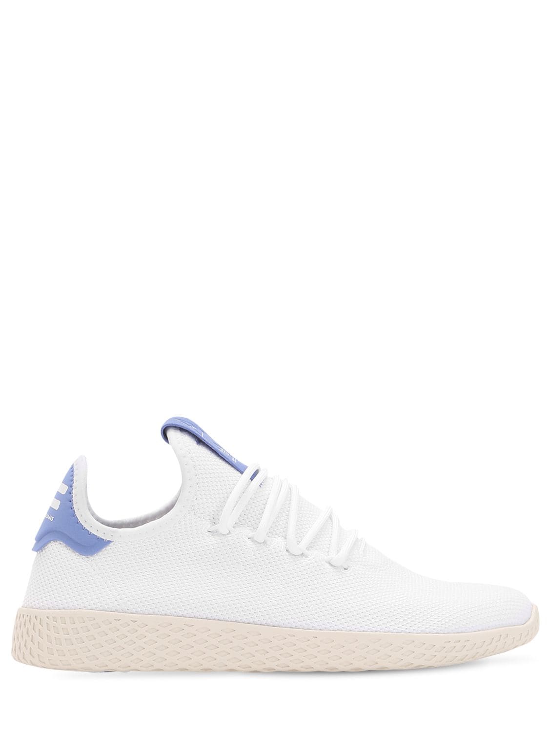 Adidas Originals By Pharrell Williams Pharrell Williams Knit Sneakers In White,purple