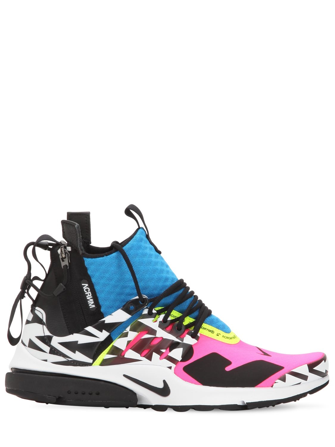 Nike Acronym X  Presto Mid Sneakers In Racer Pink