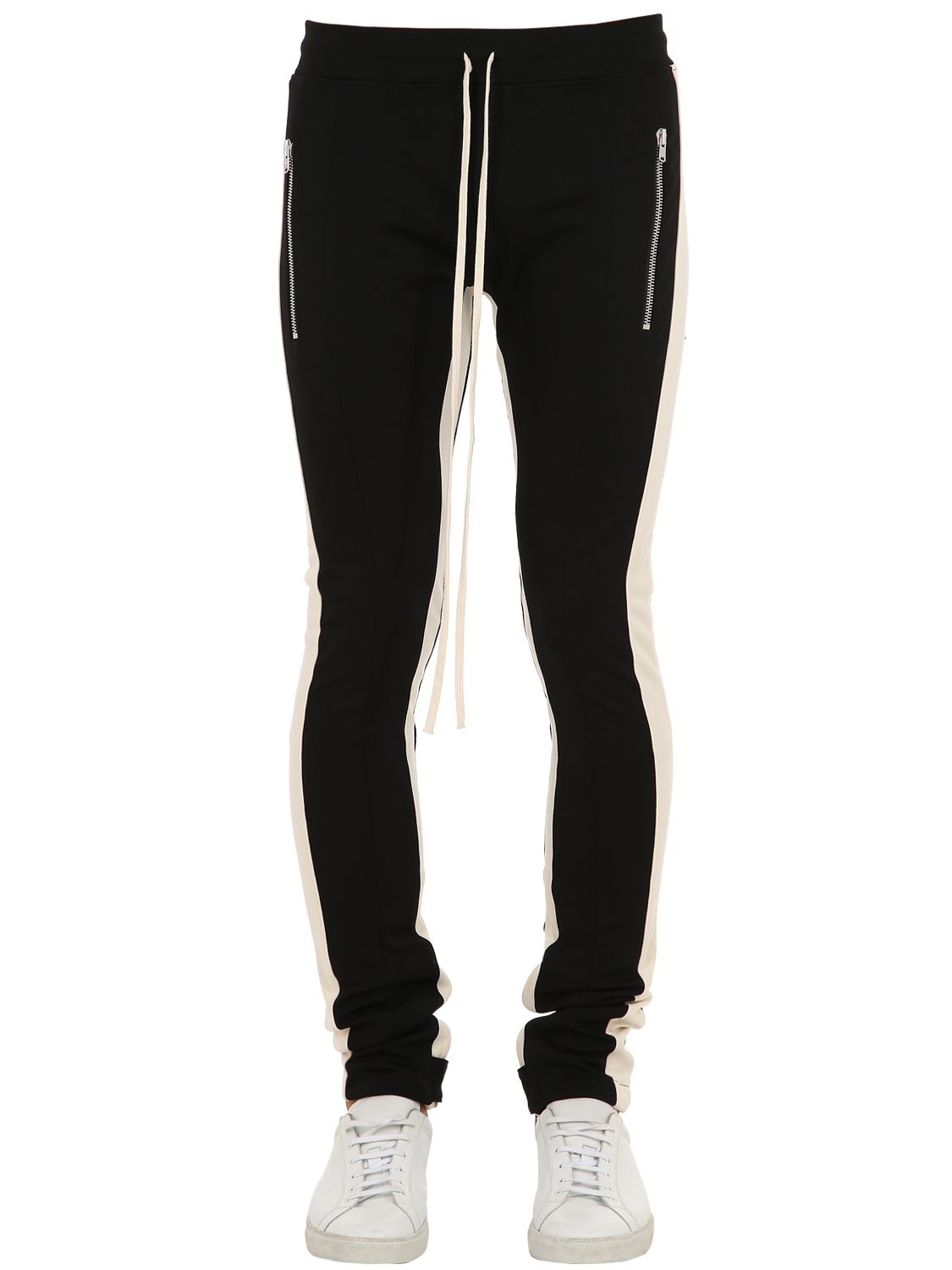 Fear Of God - Double Stripe Cotton Track Pants - Mens - Black