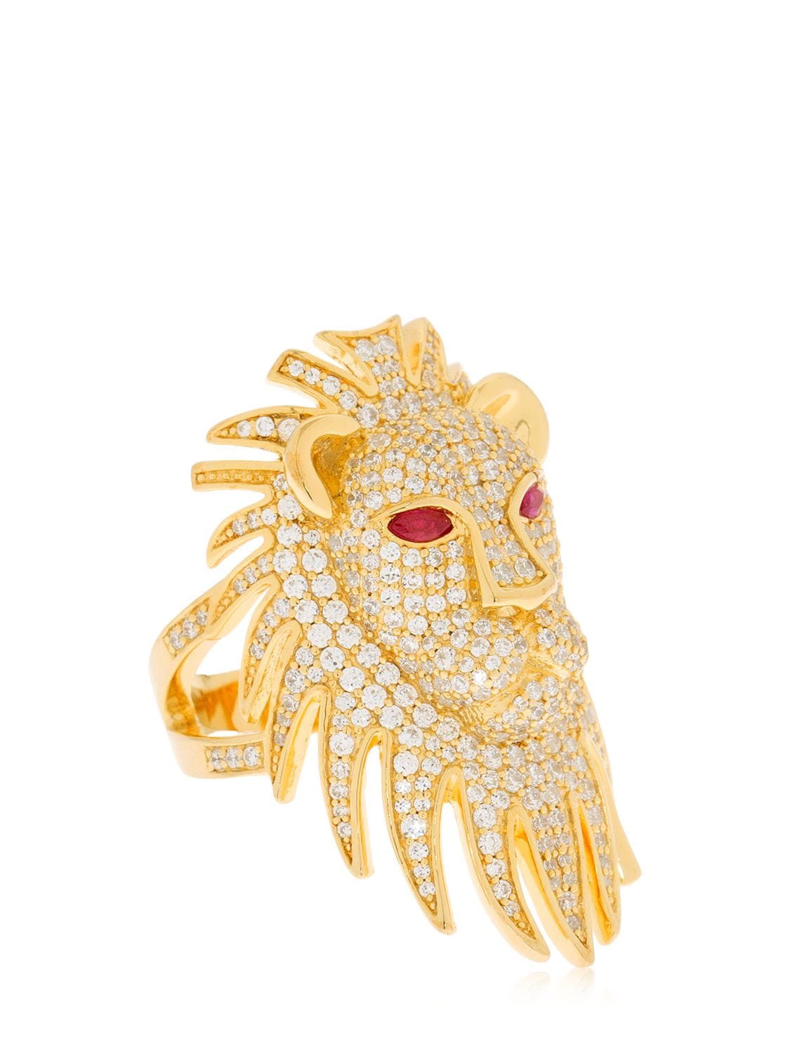 Apm Monaco Lioness Statement Ring In Gold