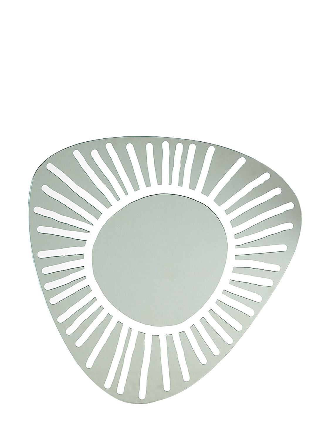 Gervasoni Brick 98 Decorated Mirror In Silver