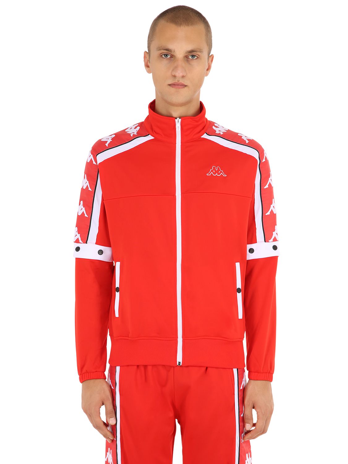 kappa red track jacket