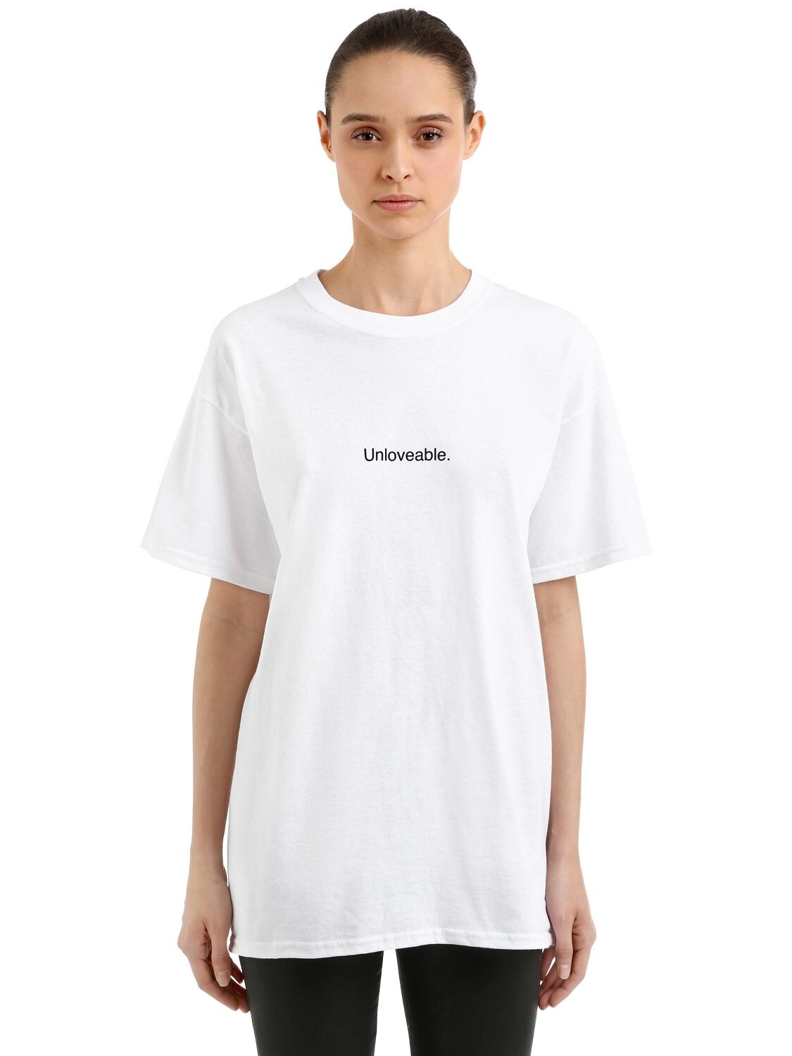 Famt - Fuck Art Make Tees Teen Spirit Cotton Jersey T-shirt In White