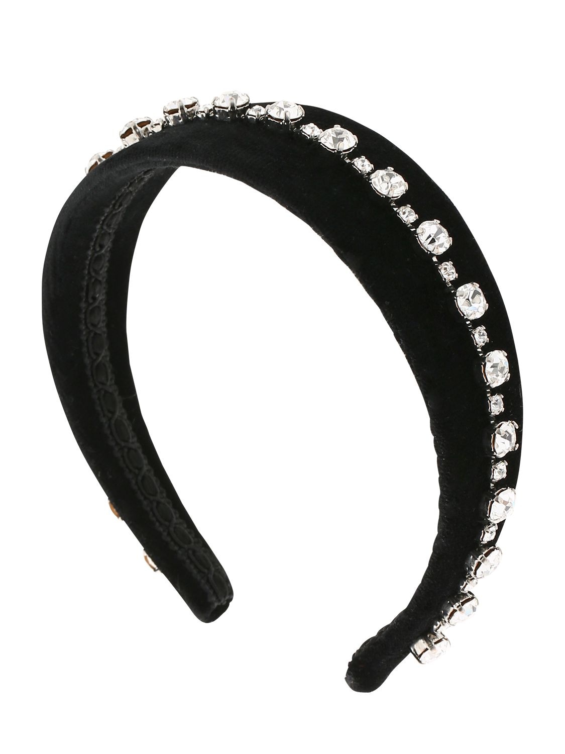 Ca&lou Victoria Embellished Headband In Black