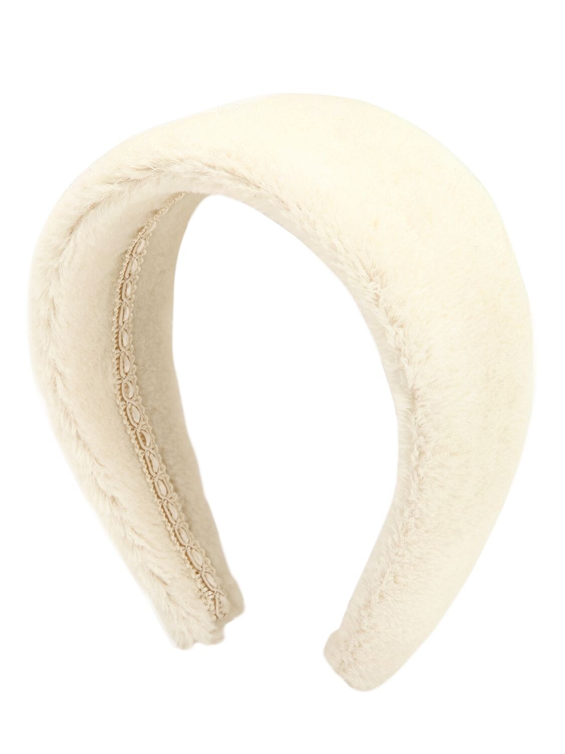 Ca&lou Anastasia Faux Fur Headband In Cream