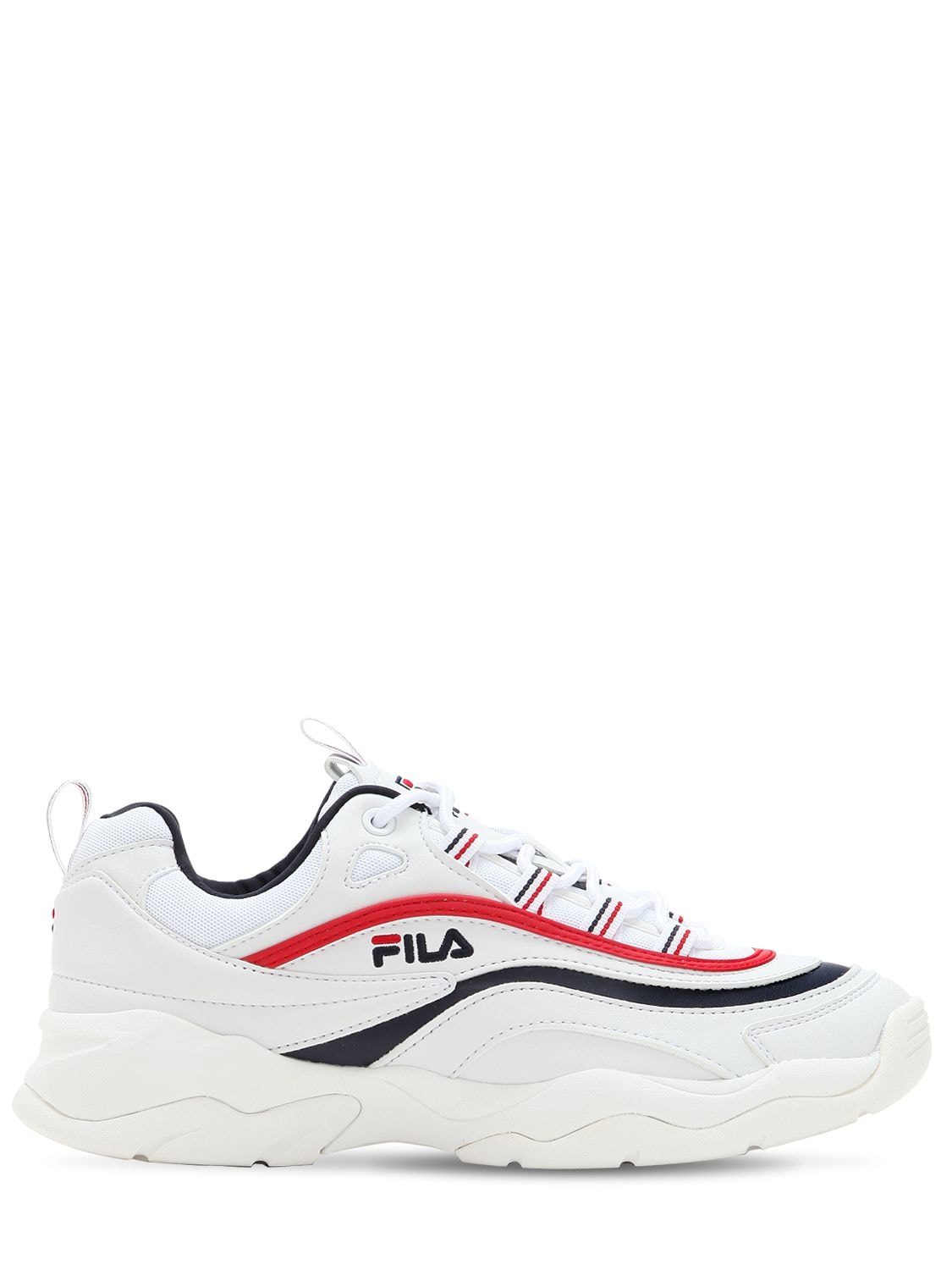 FILA RAY DISRUPTOR LEATHER PLATFORM trainers,68IWLE009-MTUW0