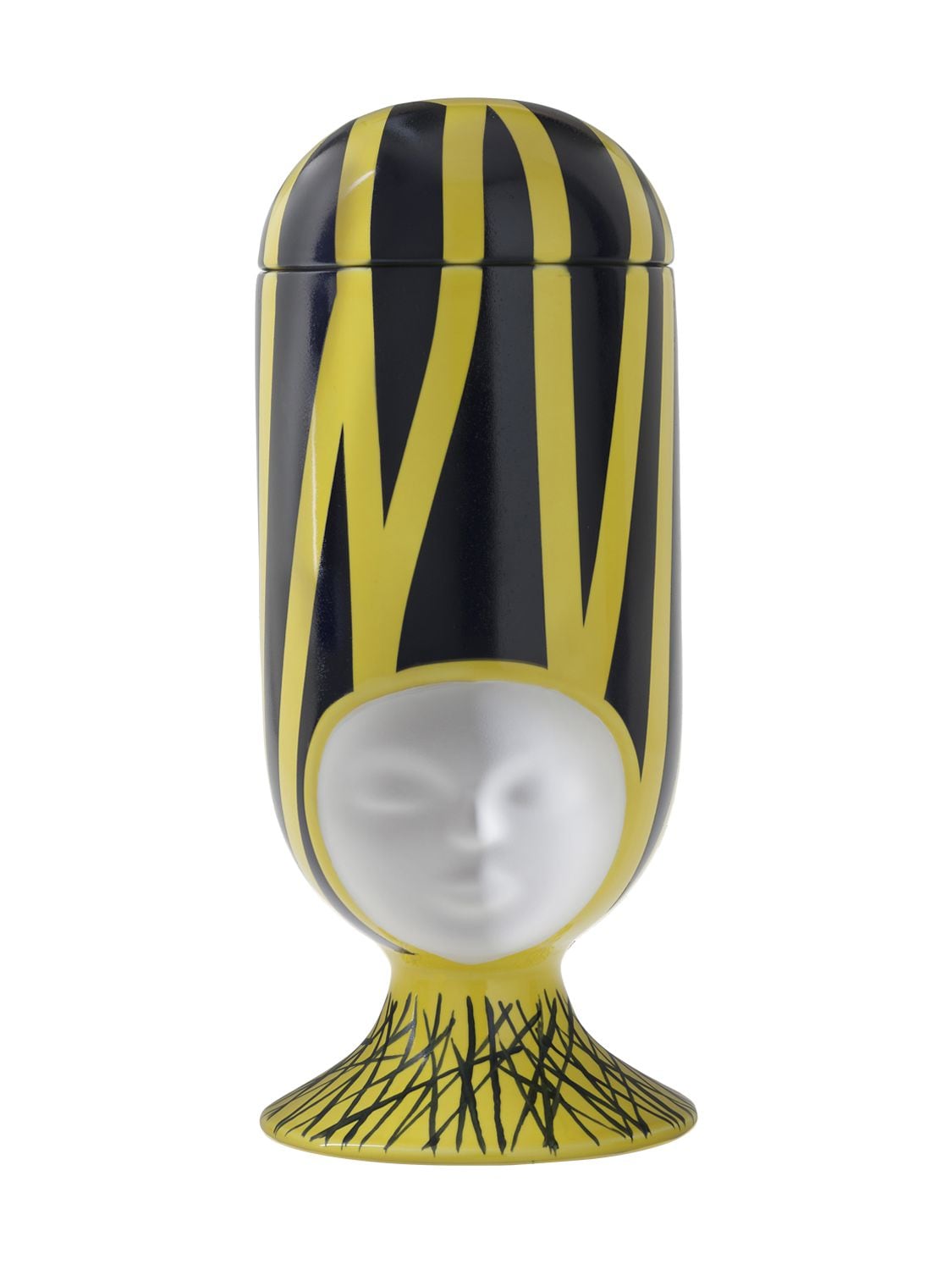 Bosa Sister Clara Vase With Lid In Yellow,black