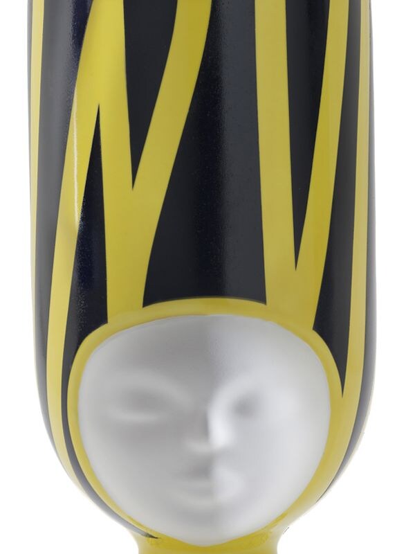 Shop Bosa Sister Clara Vase With Lid In Yellow,black