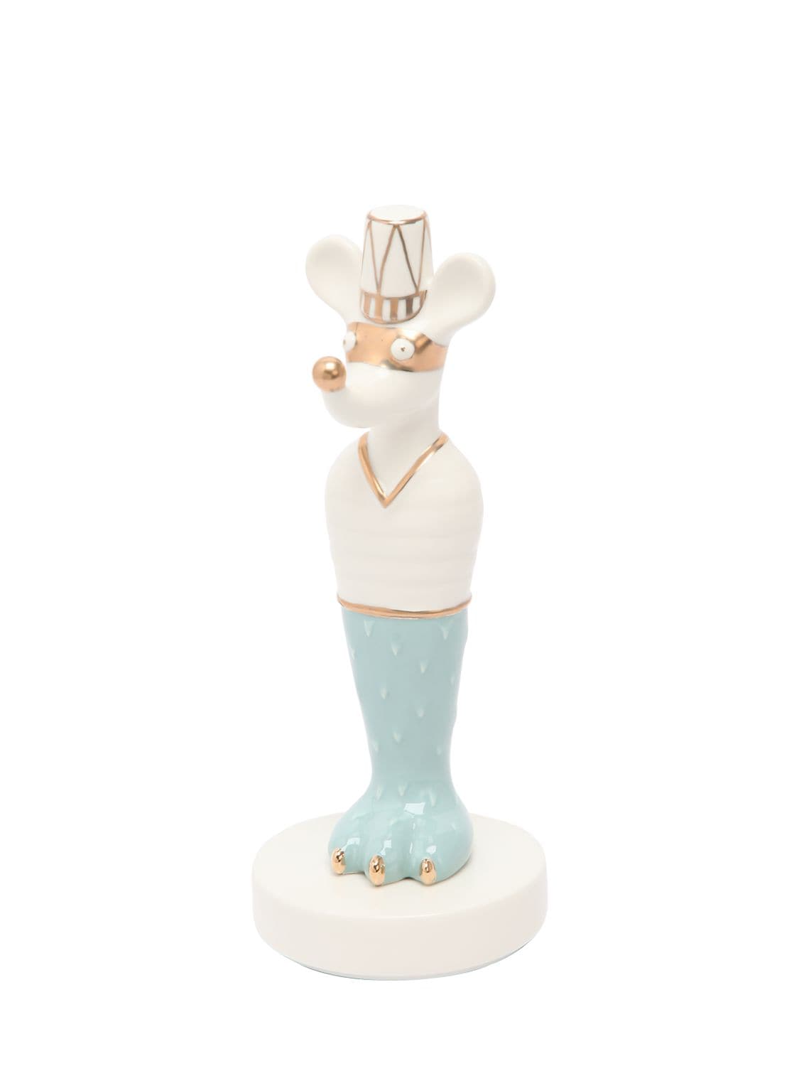Bosa Tolo Ceramic Figurine In White,blue