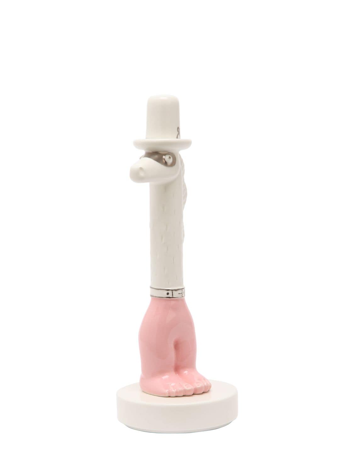 Bosa Calo Ceramic Figurine In White,pink