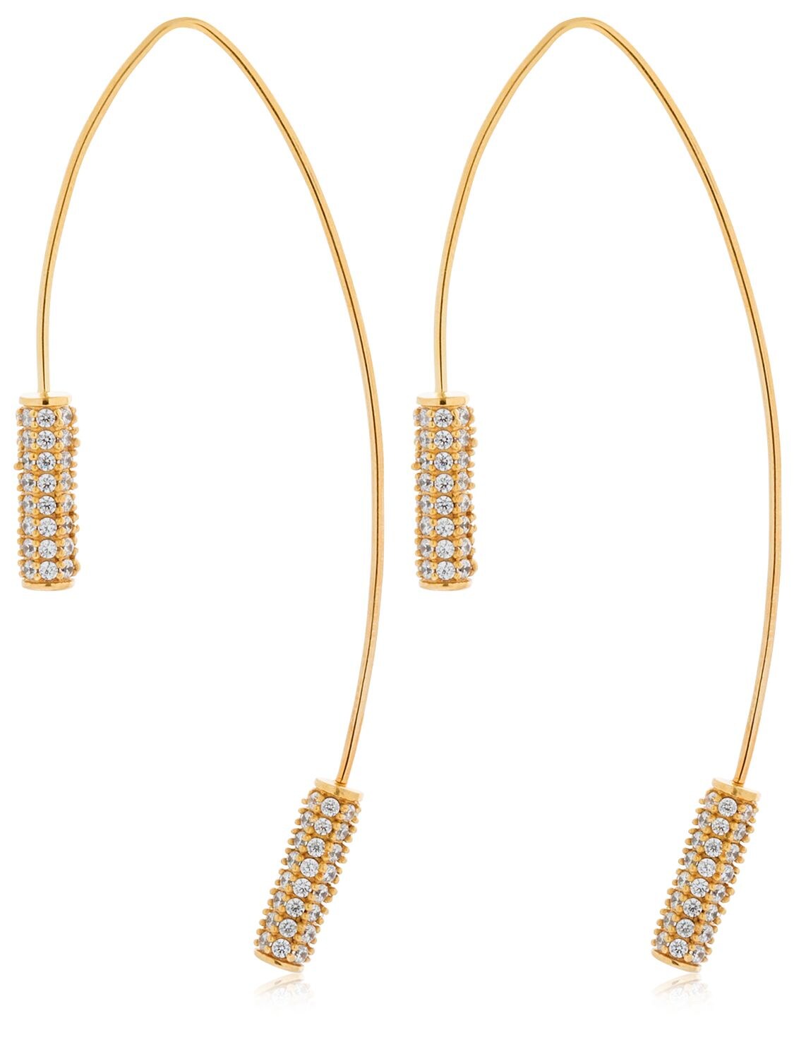 Joanna Laura Constantine Knot Hoop Earrings In Gold