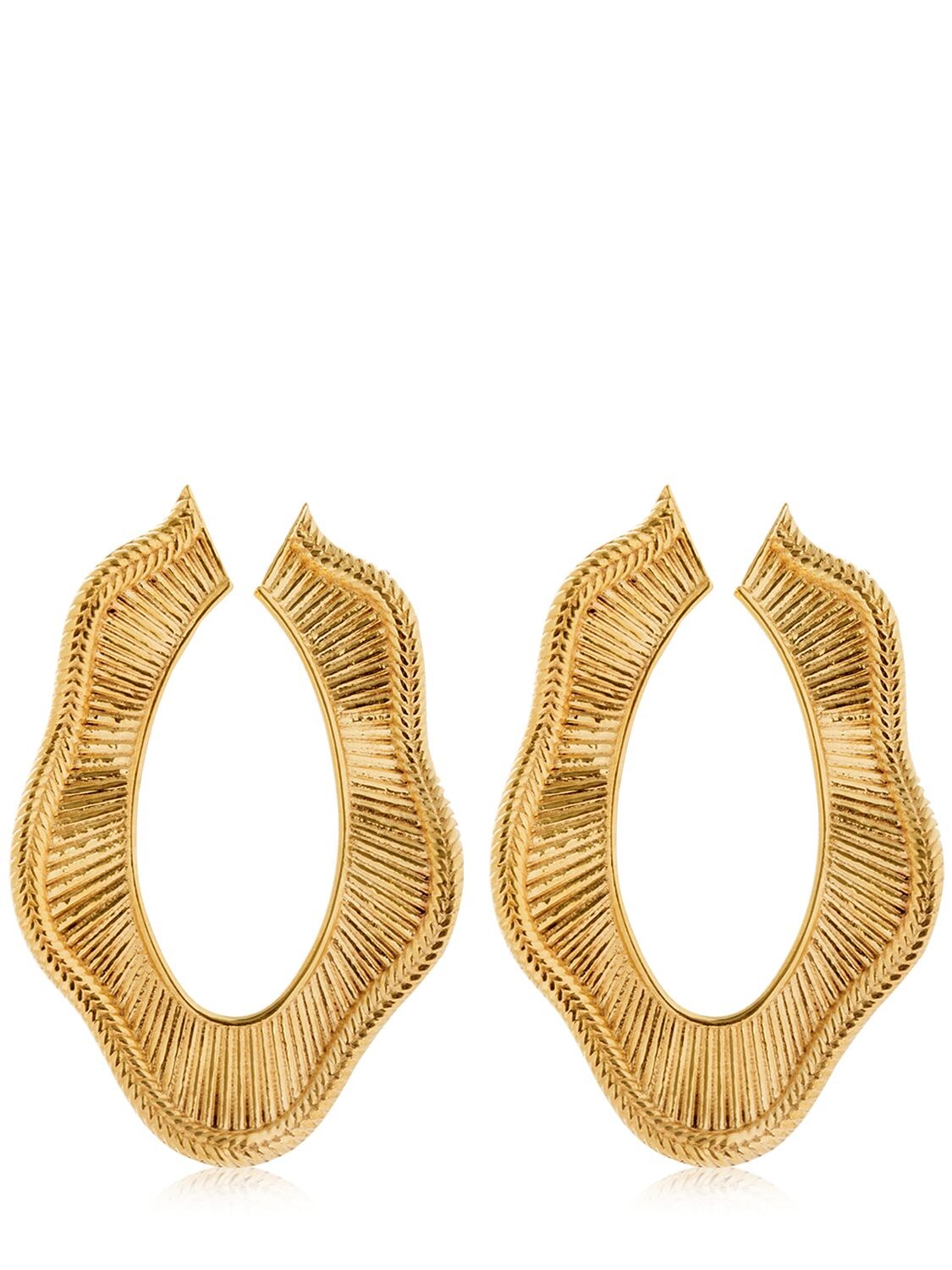 Joanna Laura Constantine Collar Statement Earrings In Gold