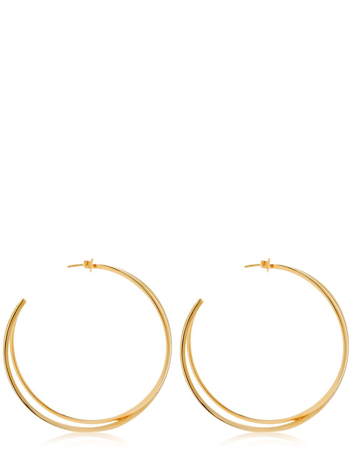 Joanna Laura Constantine Large Criss Cross Earrings In Gold
