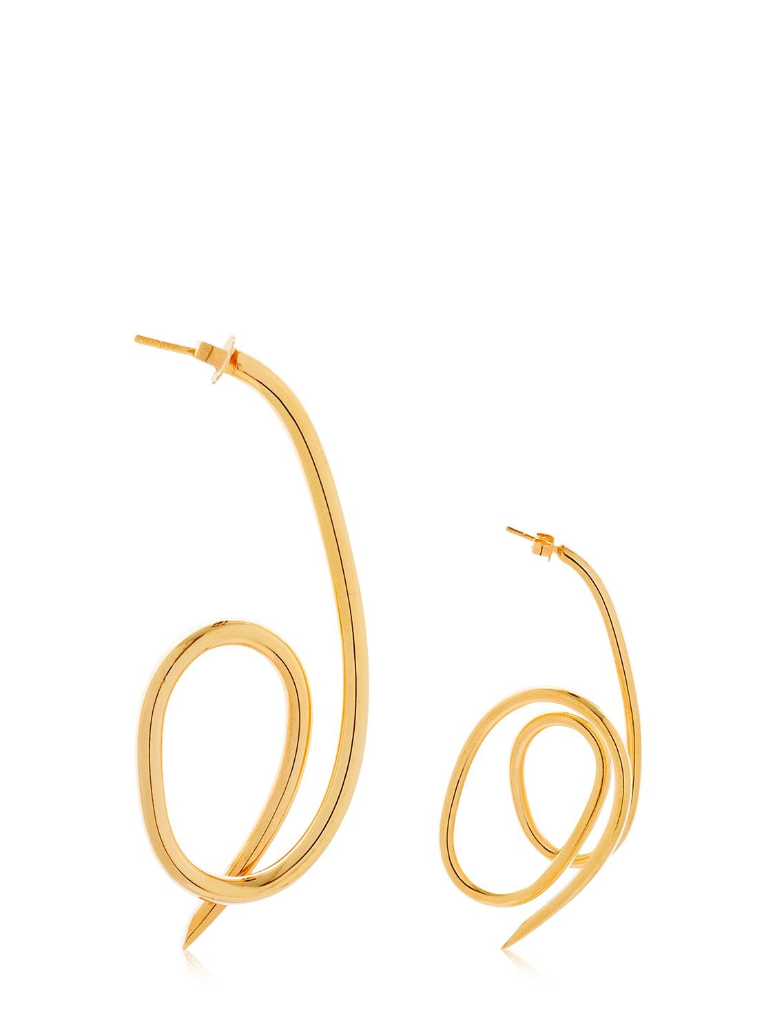 Joanna Laura Constantine Asymmetrical Knot Earrings In Gold