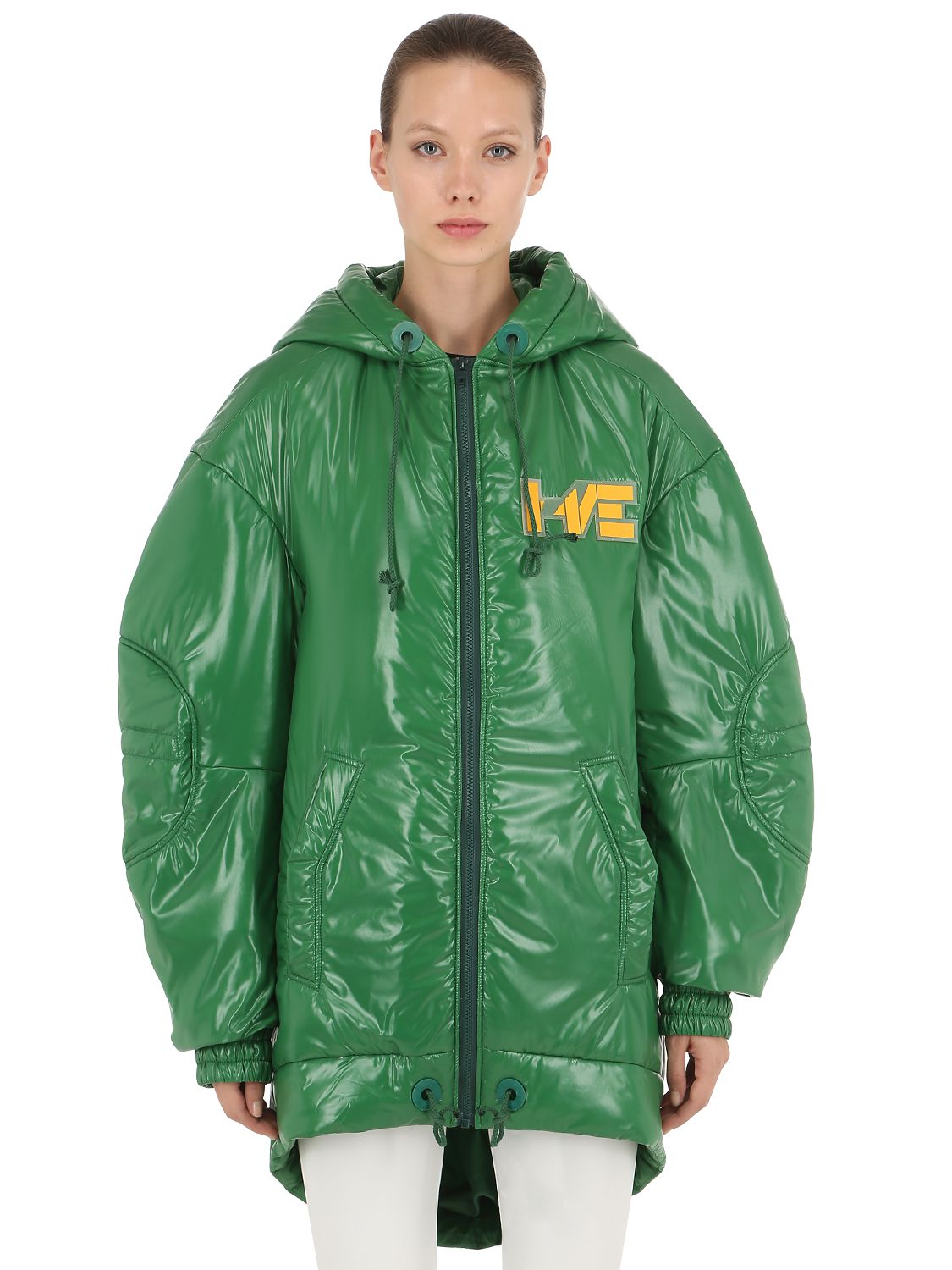 HAERVAERK KENNY HOODED NYLON PUFFER JACKET