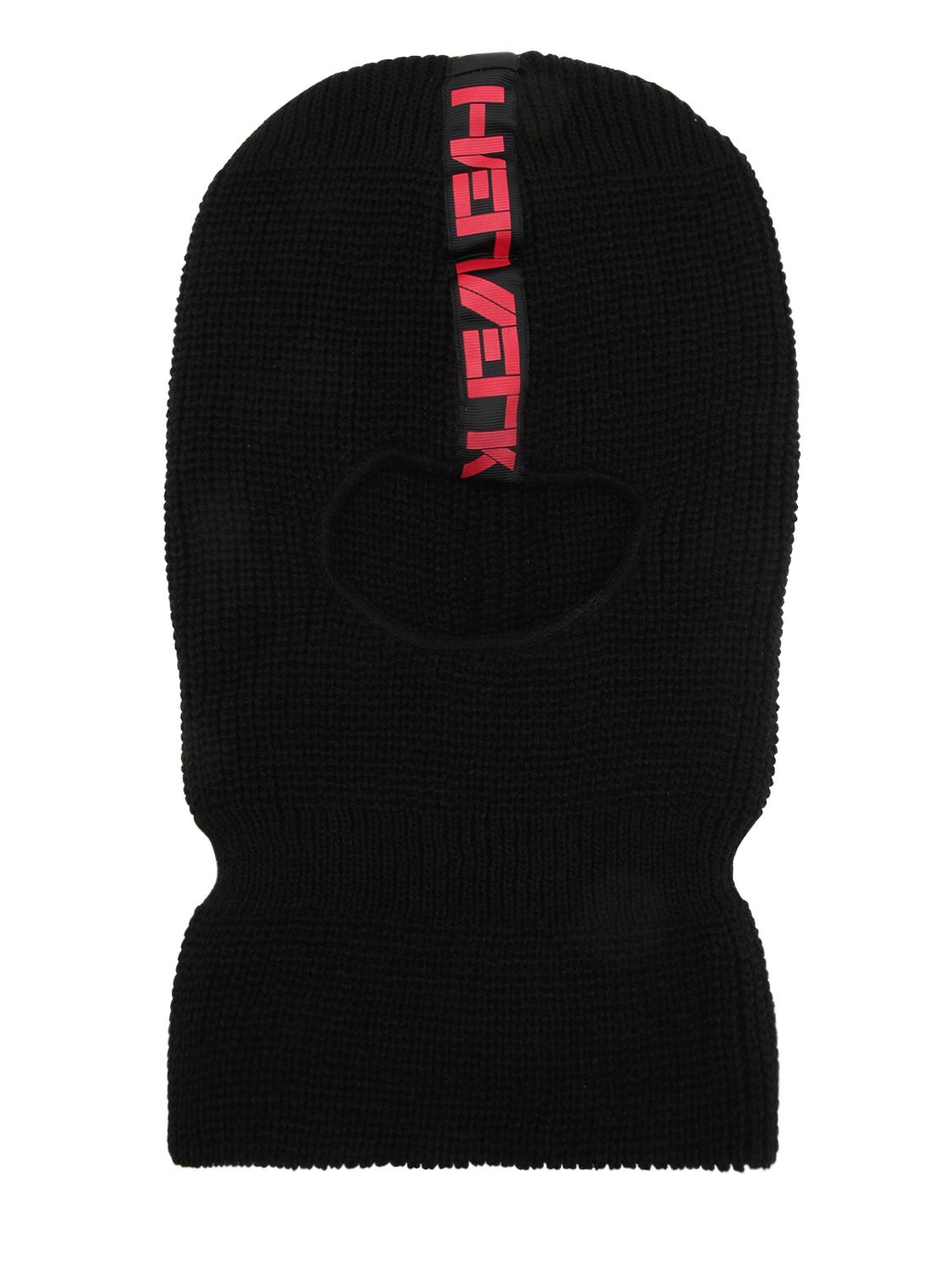 Haervaerk Logo Rib Knit Ski Mask In Black
