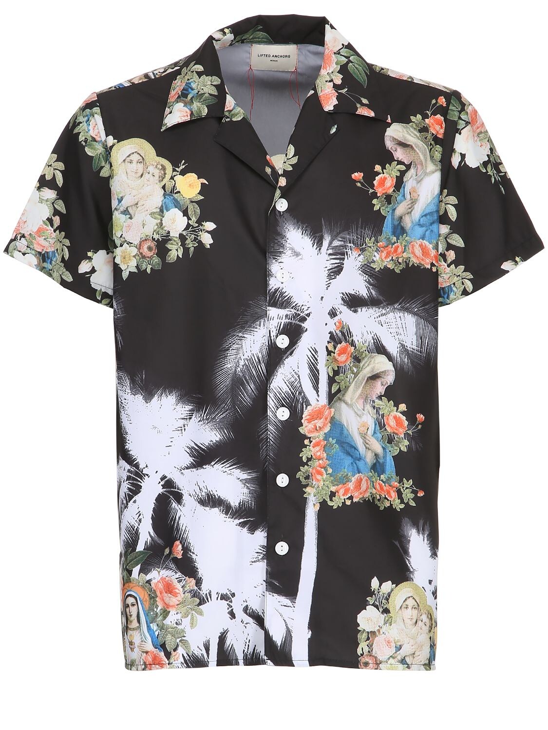 Lifted Anchors Romeo Printed Bowling Shirt In Multicolor