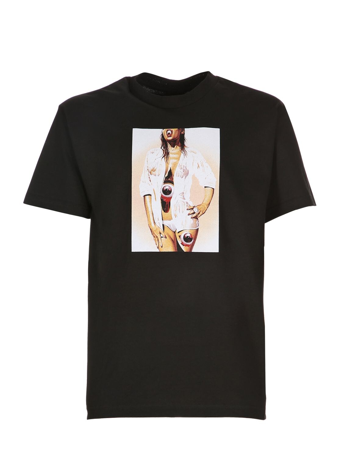 Bow3ry Dead Inside Cotton Jersey T-shirt In Black