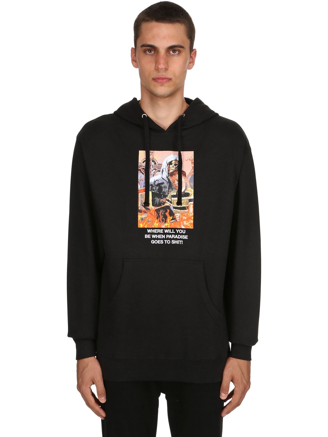 Bow3ry Destination Paradise Hoodie In Black