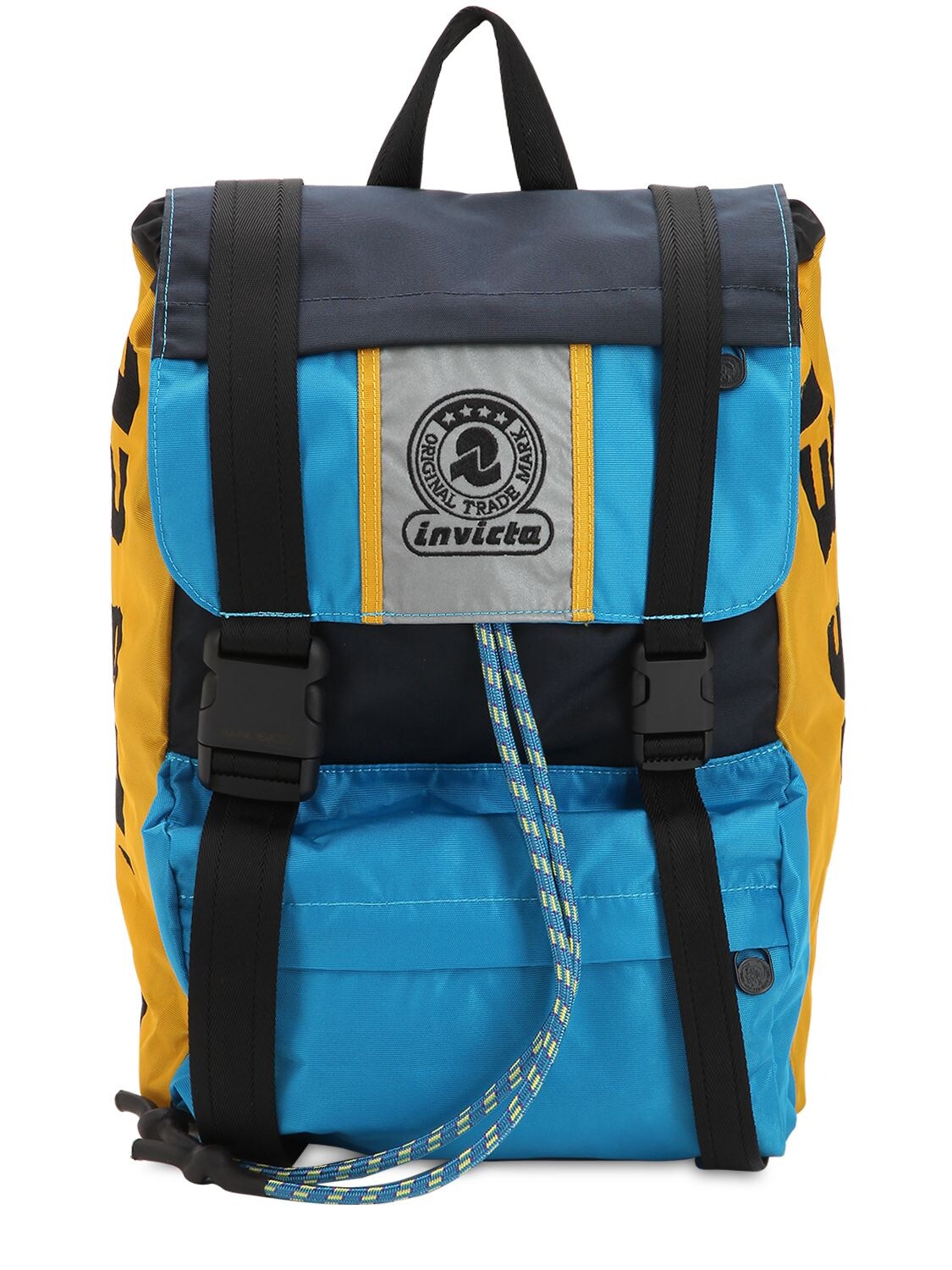 Diesel Invicta Nylon Canvas Backpack In Multicolor