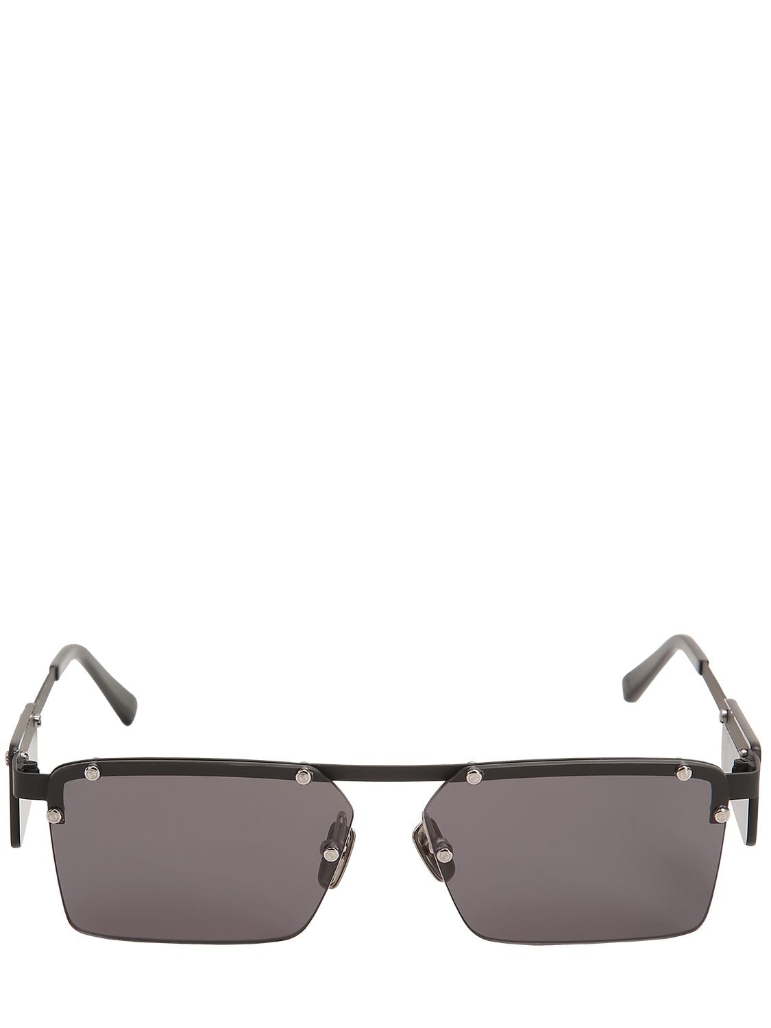 Italia Independent Gilles Aluminum Sunglasses In Black