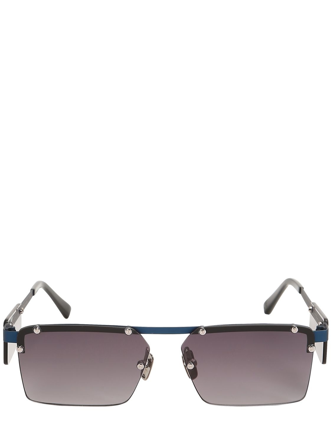 Italia Independent Gilles Aluminum Sunglasses In Blue