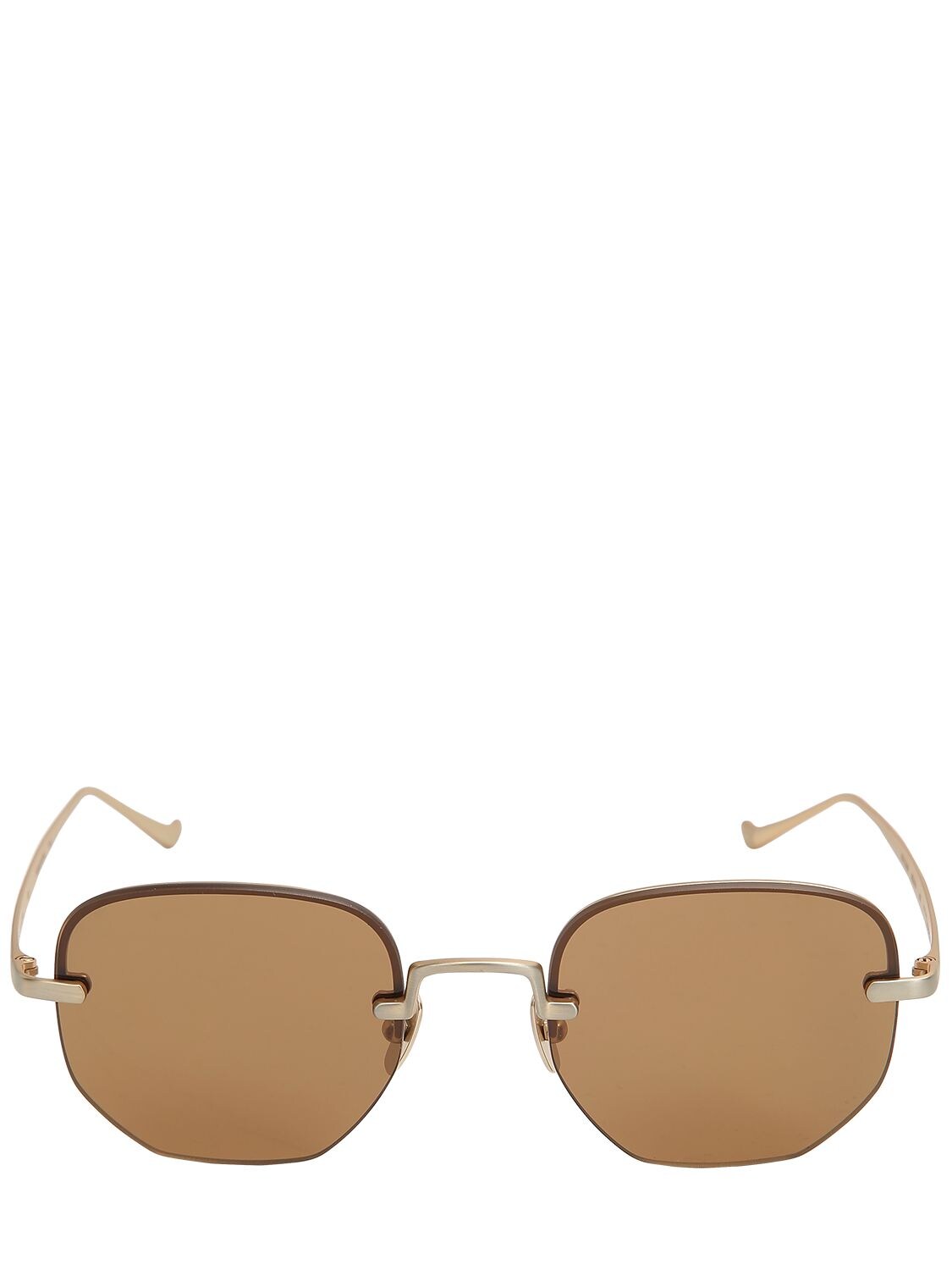 Italia Independent Roy Titanium Sunglasses In Gold