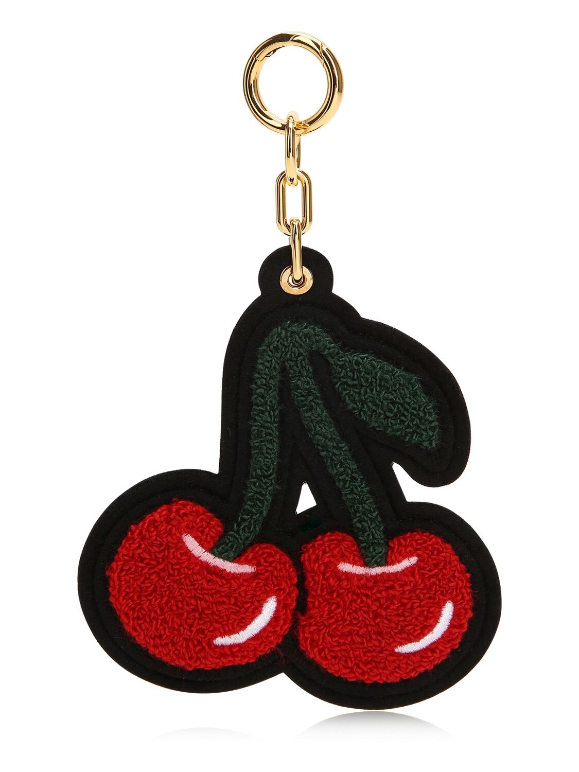 CHAOS BAG CHARM CHENILLE RED CHERRY,68IWRV030-UKVE0