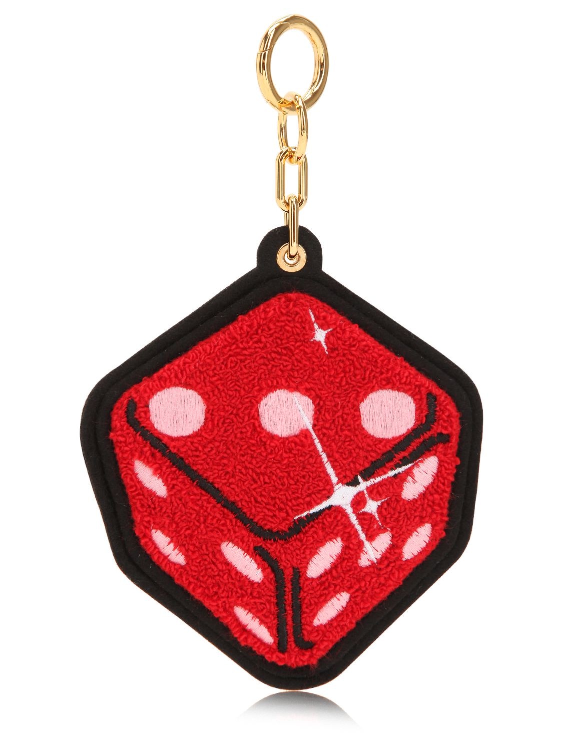 CHAOS RED DICE CHENILLE KEYCHAIN,68IWRV036-UKVE0