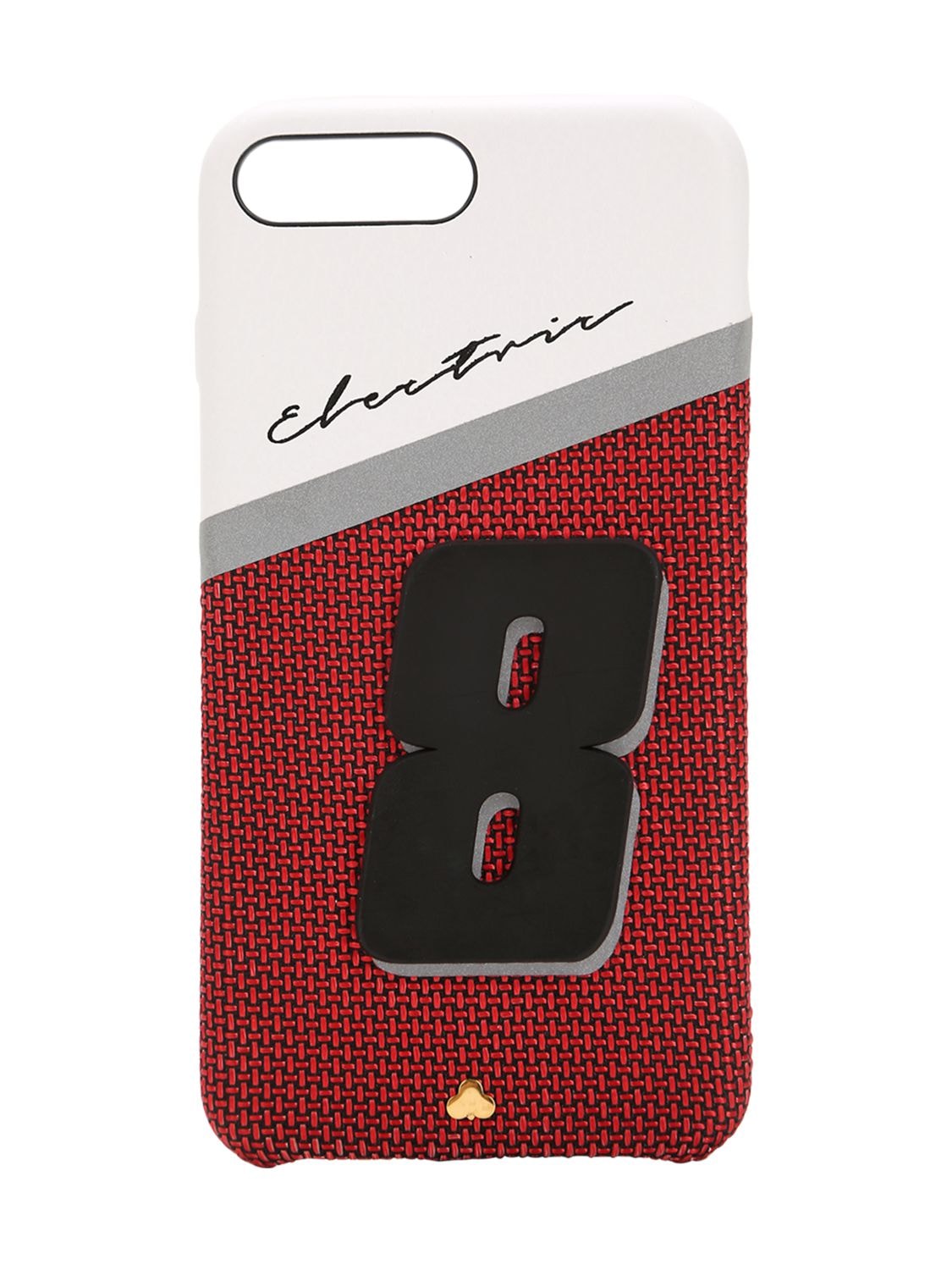 Chaos Electric 8 Leather Iphone 7/8 Plus Cover In Red
