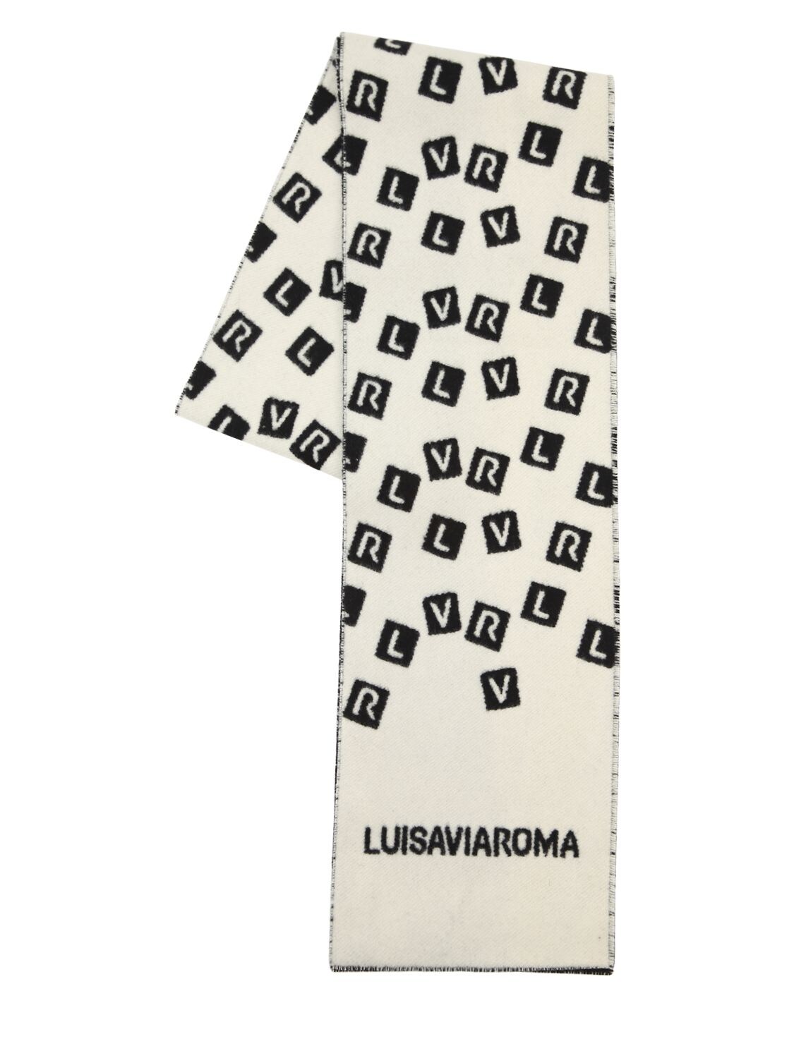 Logo Wool Tricot College Scarf Luisaviaroma Women Accessories Scarves 