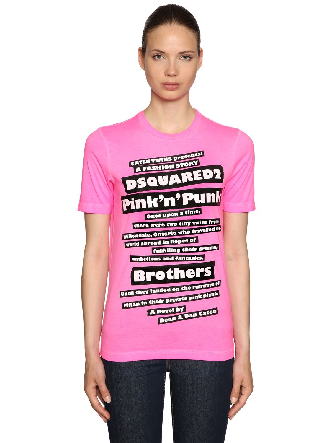 dsquared pink t shirt
