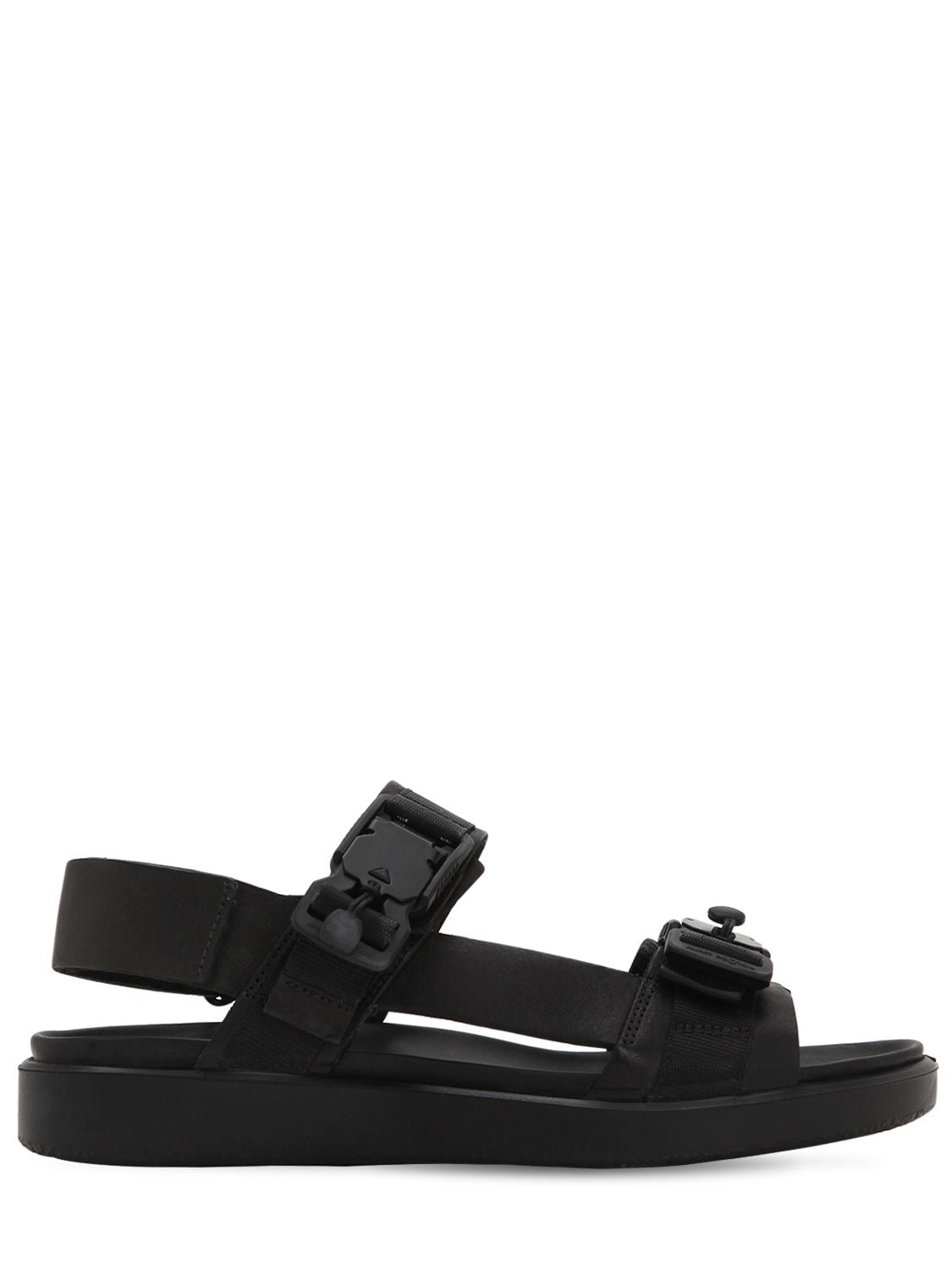 The Last Conspiracy Salvador Leather Sandals In Black
