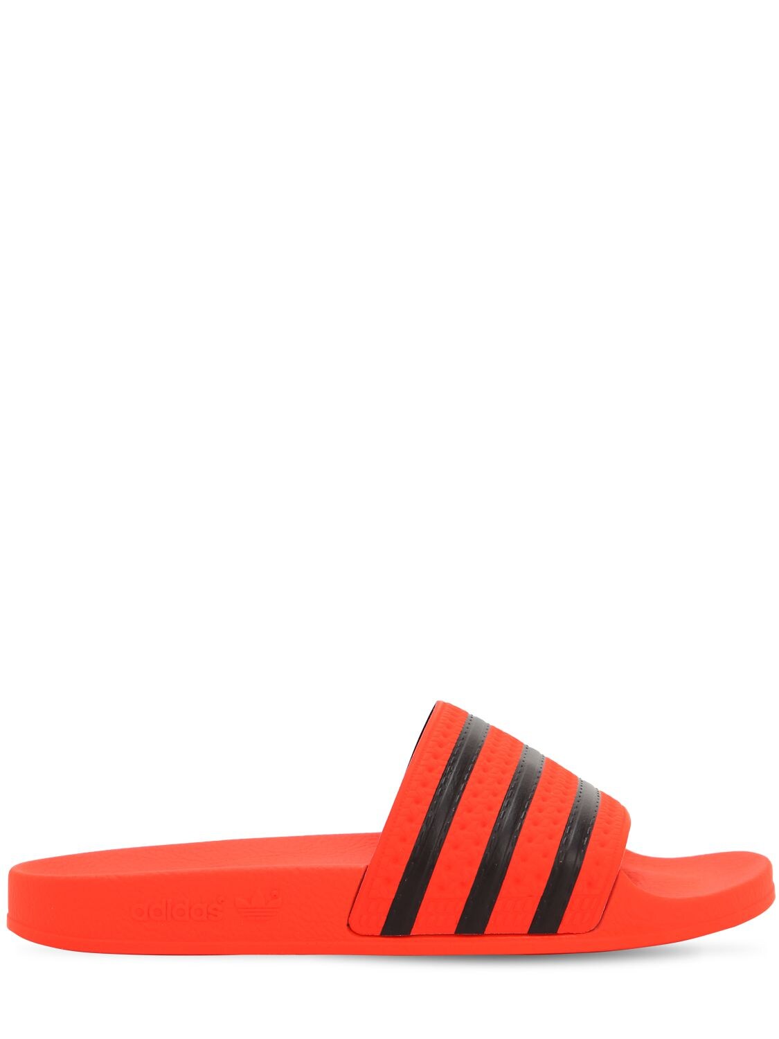 Adidas Originals Adilette Rubber Slide Sandals In Red