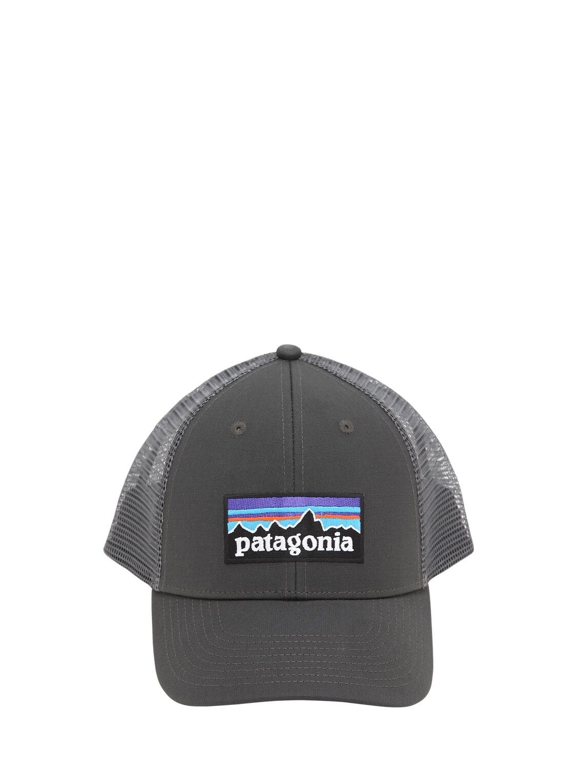 Patagonia Lopro Logo Baseball Hat In Dark Grey