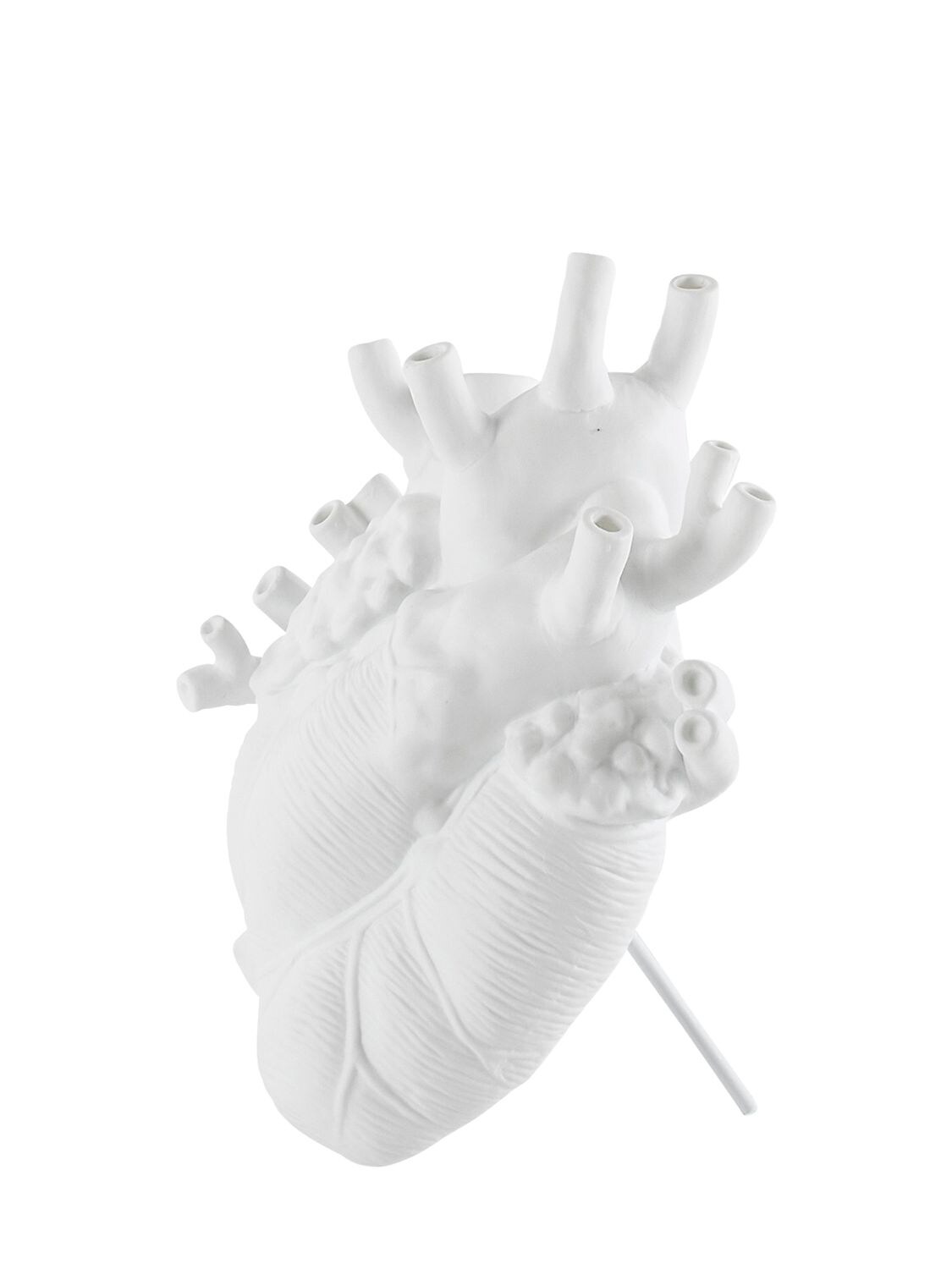 Shop Seletti Love In Bloom Porcelain Heart Vase In White