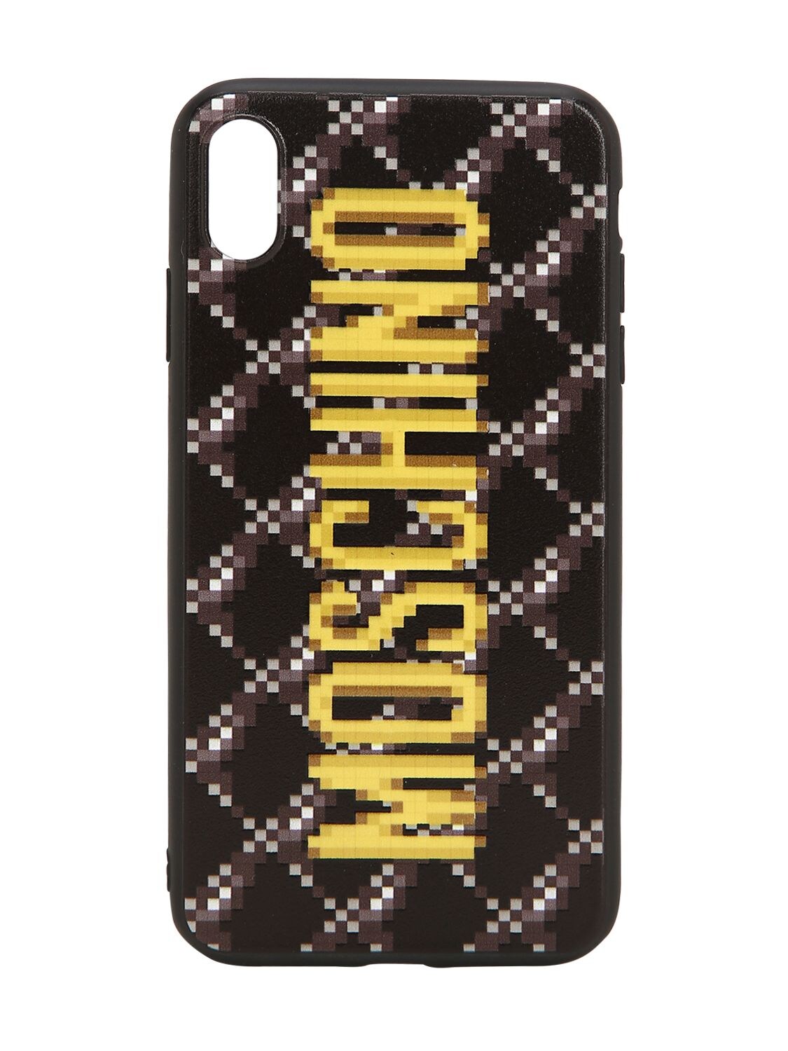 MOSCHINO LOGO PRINT QUILTED IPHONE XS MAX COVER,69I0UF025-MTU1NQ2