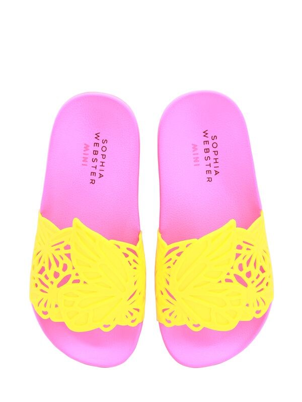 sophia webster yellow butterfly shoes