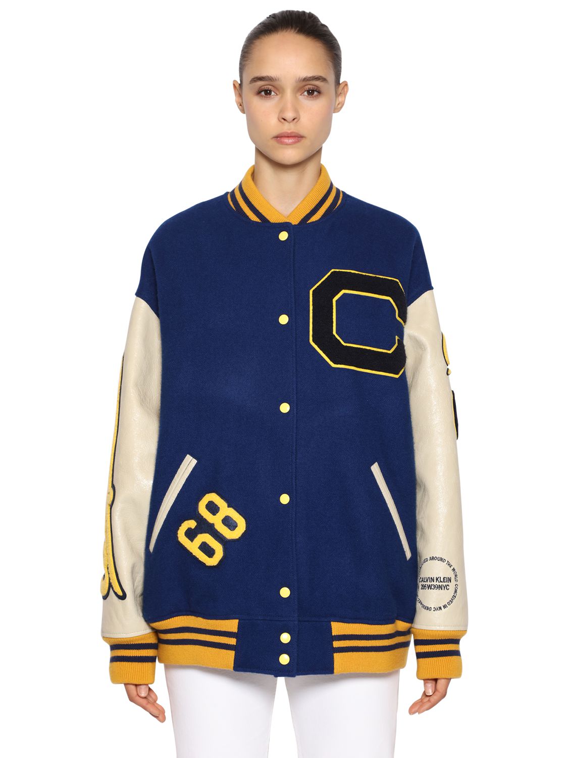 calvin klein varsity jacket