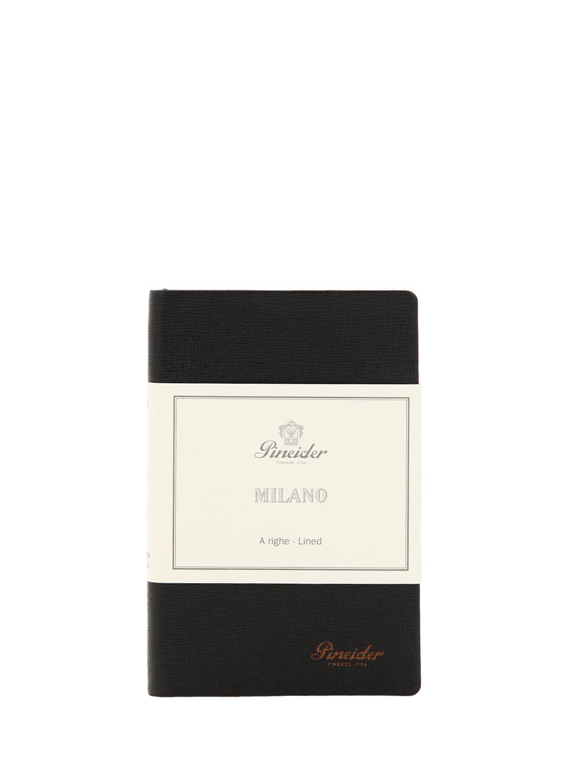 Pineider Small Milano Notebook In Black