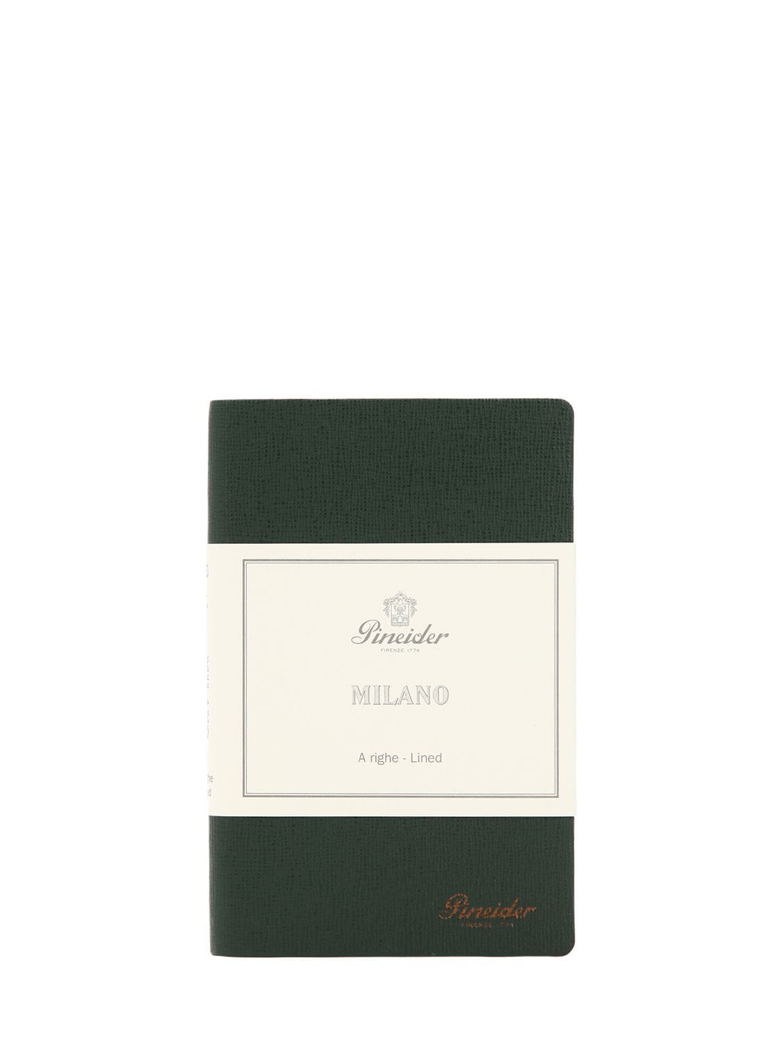 Pineider Small Milano Notebook In Green